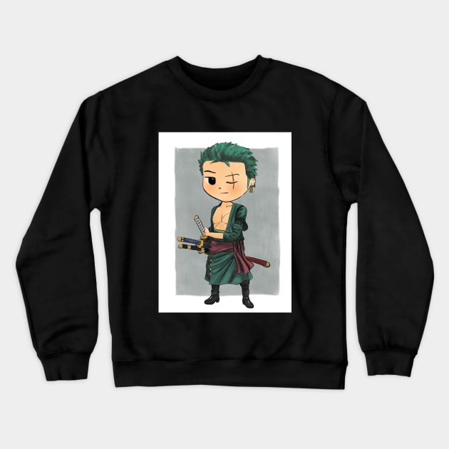 Zoro One Piece Crewneck Sweatshirt by LEYUNART